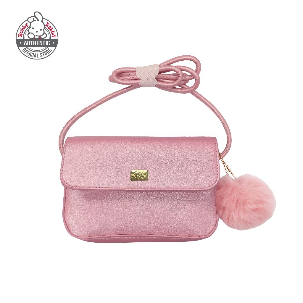 Robby Rabbit Sleek Horizontal Sling Bag (Metallic, Pink, Purple ...