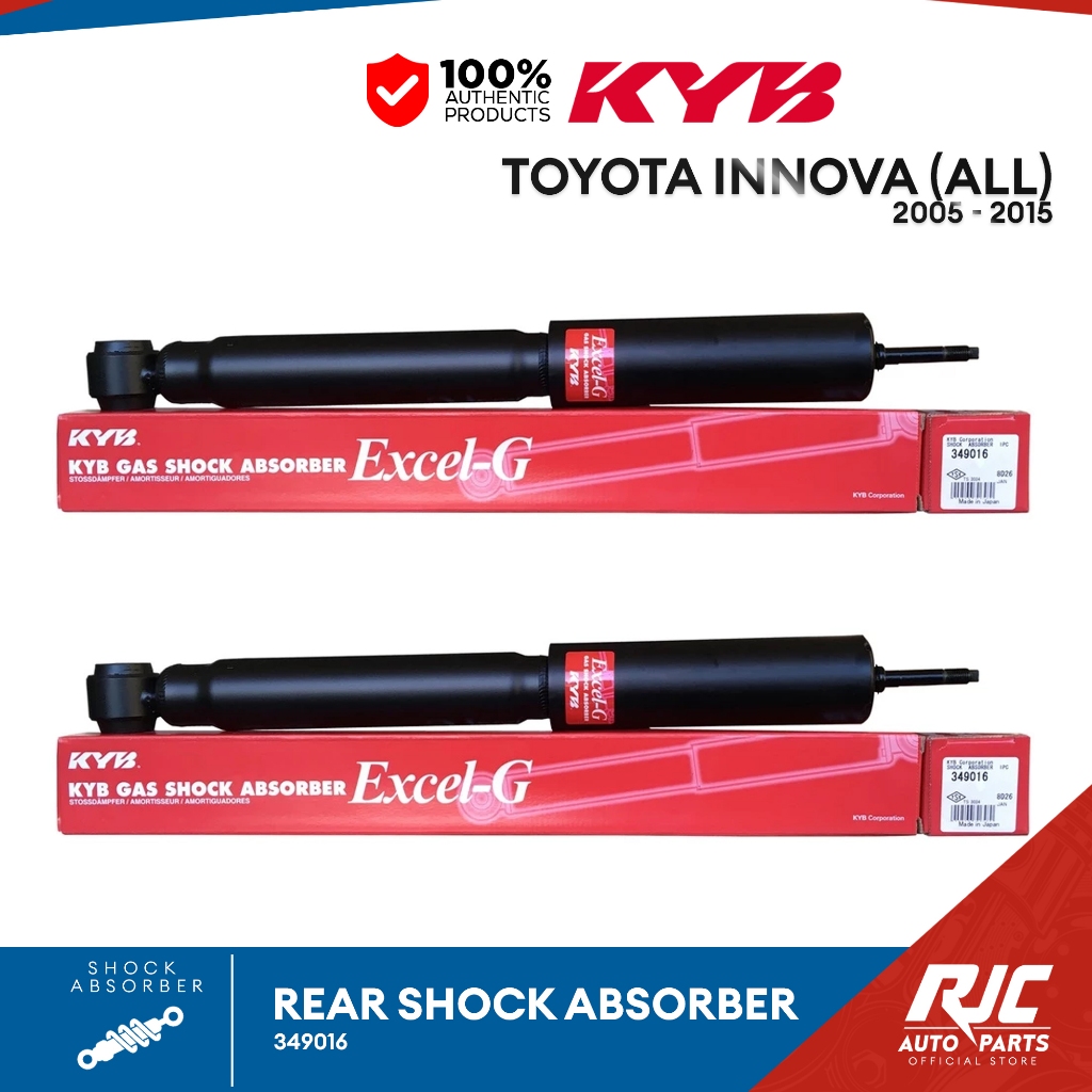 KYB SHOCK ABSORBER TOYOTA INNOVA REAR 2005-2015 349016 1set | Shopee ...