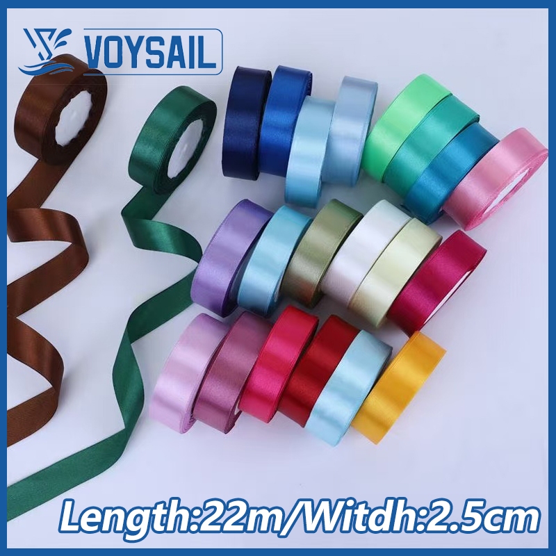 (25 Yard/Roll) 2.5cm Width Ribbon DIY Butterfly Tie Romantic Decoration ...