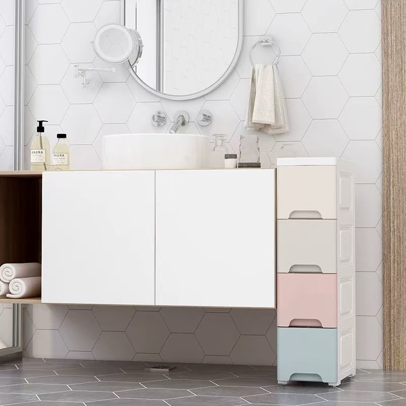 Gap storage cabinet drawer style kitchen gap multi-layer bathroom ...