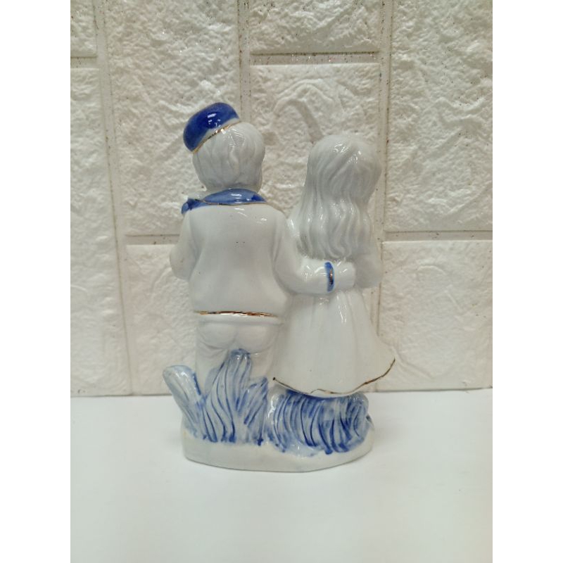 7 inch BOY AND GIRL WITH DOLL Figurine | Shopee Philippines