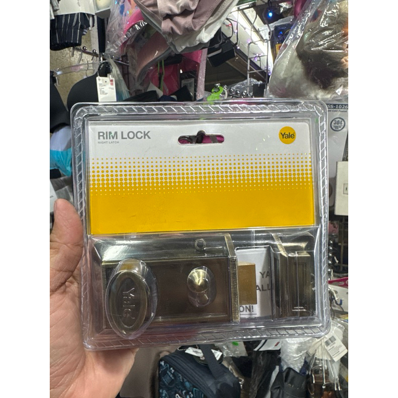 Yale Rim Lock Deadlock Night Latch (Antique Brass Entrance) | Shopee ...