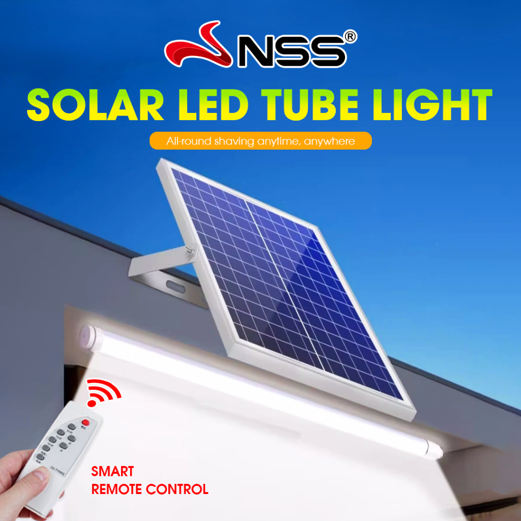 NSS 40W Solar LED TUBE Light Solar Charging Outdoor Waterproof Solar ...