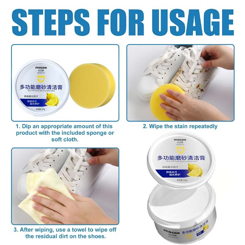 Mocox Multipurpose Shoes Cleaning Remover Water-Free Clean Quick Clean ...