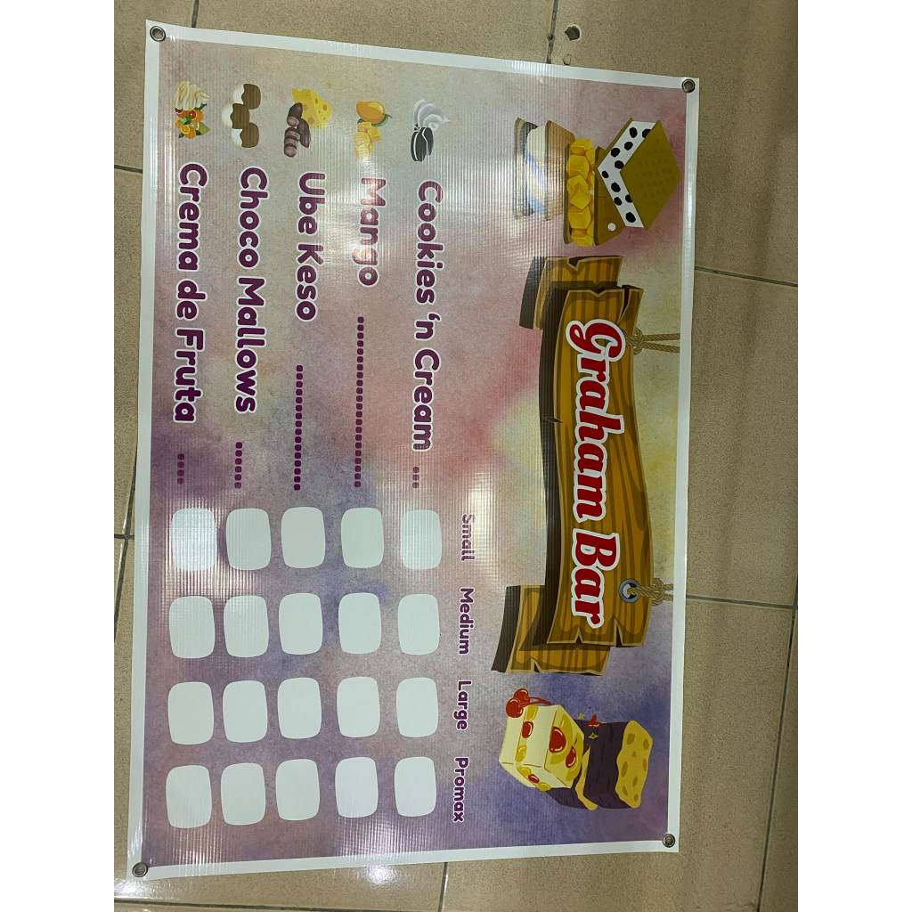 PRINTFAIRY TARPAULIN FOR GRAHAM BAR BUSINESS (READY MADE LAYOUT FOR ...