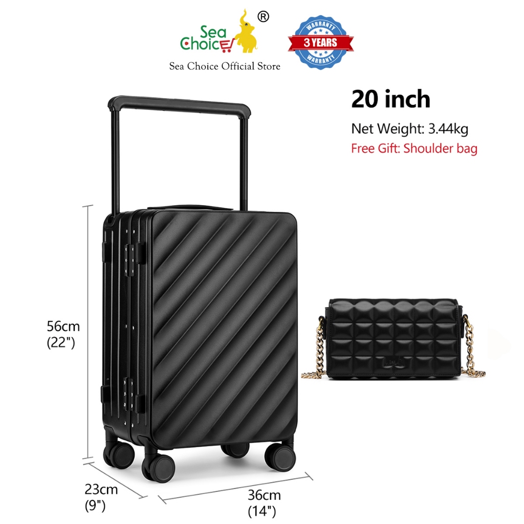 SeaChoice Boarding Case Wide Handle 20In Light PC Hardshell