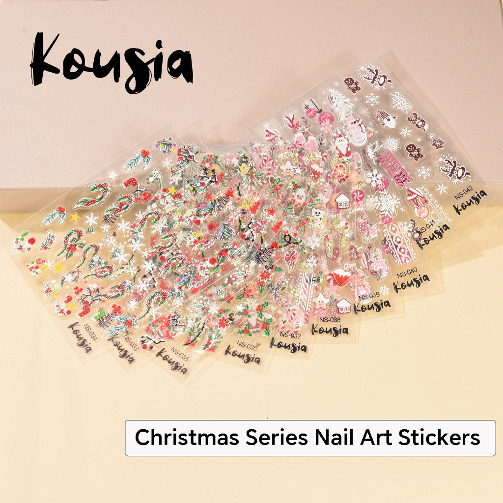 kousia-christmas-nail-stickers-bear-deer-flower-design-self-adhesive