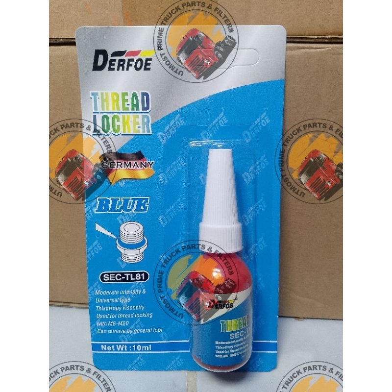 UTMOST PRIME DERFOE SEC-TL81 THREAD-LOCK ADHESIVE 10ML BLUE REMOVABLE ...