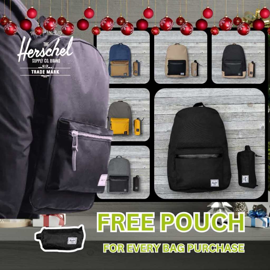 Original Herschel Bag Backpack Settlement 23 Liters with FREE Herschel Settlement pouch Shopee Philippines