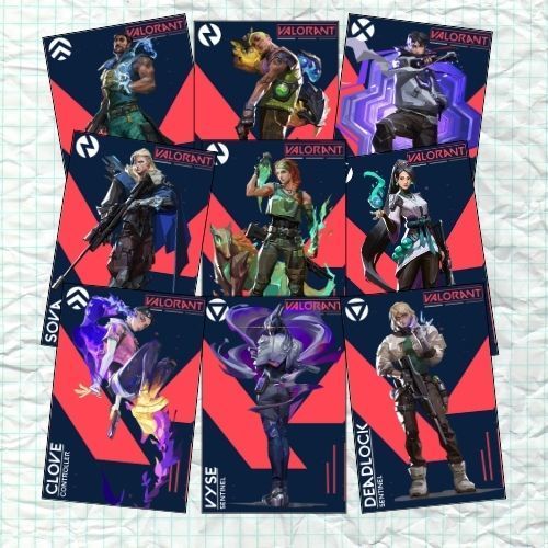 Valorant Agents A5 Poster (Laminated) | Shopee Philippines