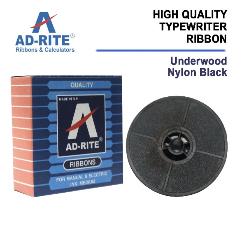 AD-RITE Fullmark Typewriter Ribbon Black Nylon and Black & Red Double ...