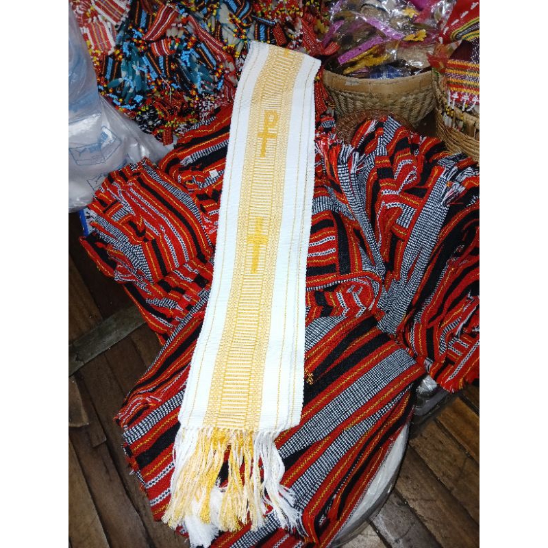 YELLOW STOLA INABEL HAND WOOVEN MADE | Shopee Philippines