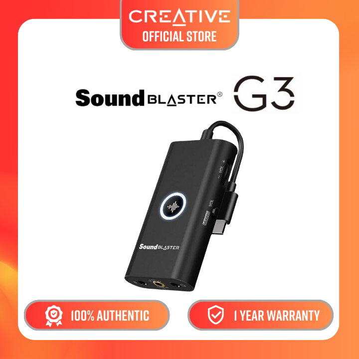 Creative Sound Blaster G3 USB-C Dac Amplifier For Ps4 Gaming