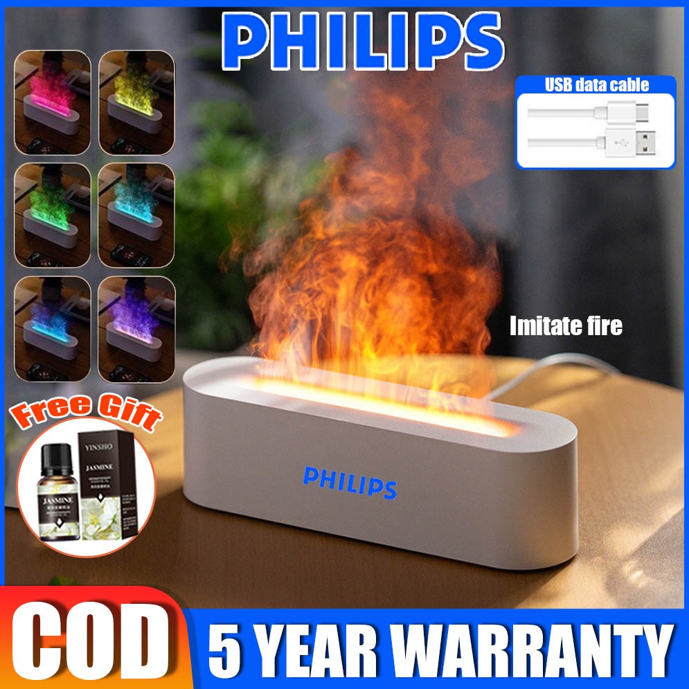 PHILIPS Diffuser for Home Desktop Simulation Flame Colorful Flame ...