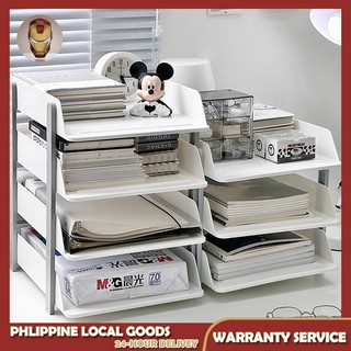 3 Layer File Storage Rack Desktop Document Certificate Storage Box Home ...