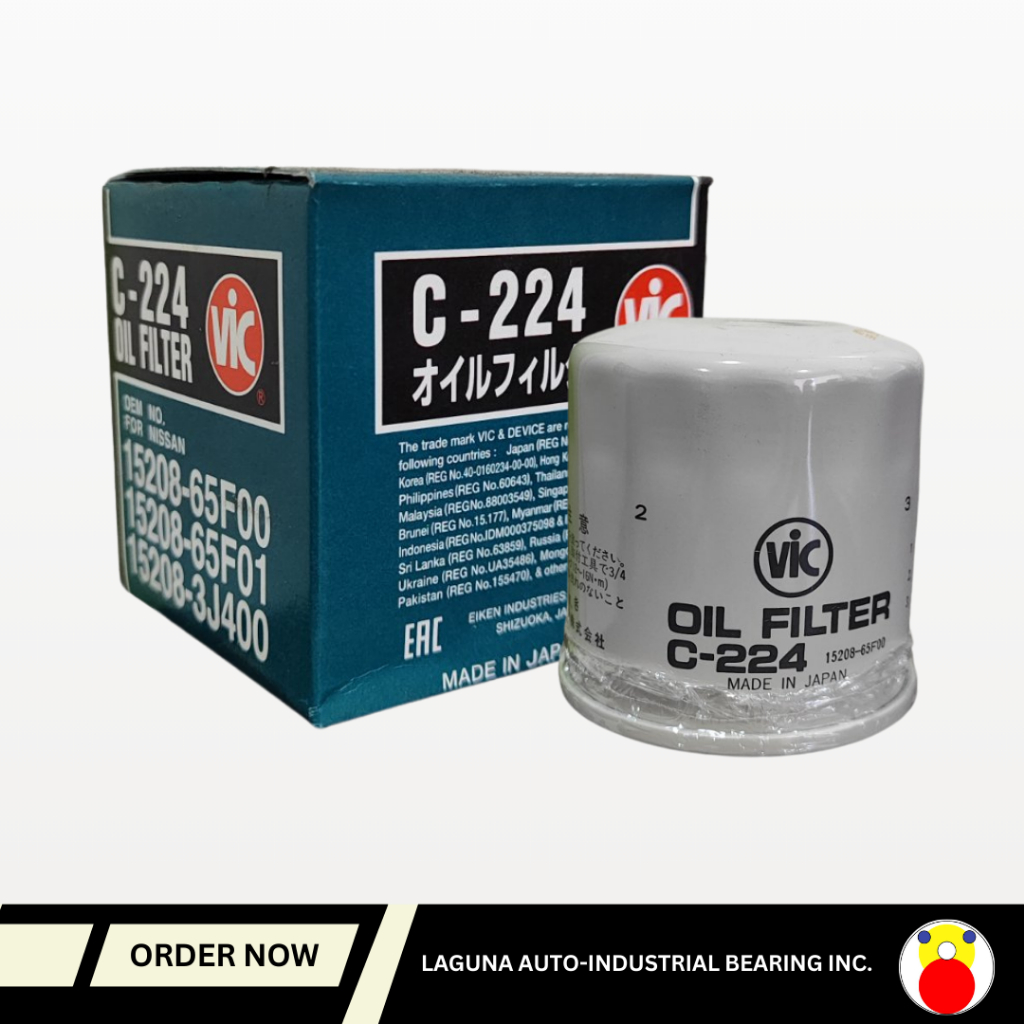 VIC Oil Filter C-224 for Nissan Sentra, Serena, Murano, X-Trail, GT-R ...