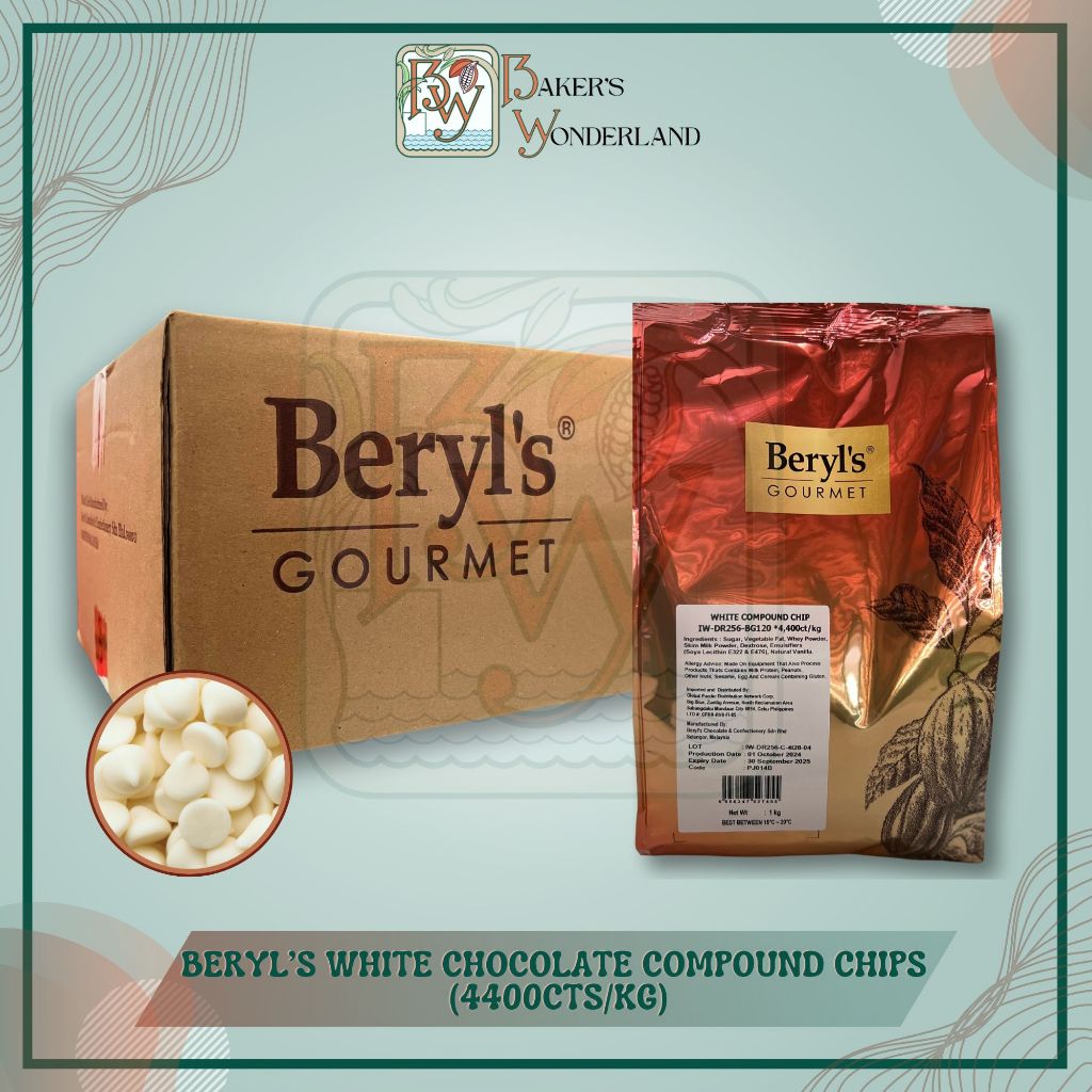 Beryl's Gourmet White Chocolate Chips (4400cts) | Shopee Philippines