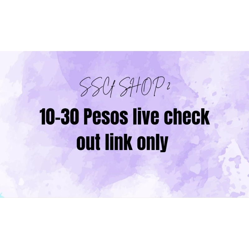 20 Pesos link for live check out only | Shopee Philippines