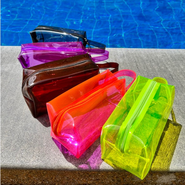 Travel Kit PVC Pouch Transparent Pouch Clear Pouch Jelly Pouch Makeup Kit Toiletries Kit Shopee Philippines
