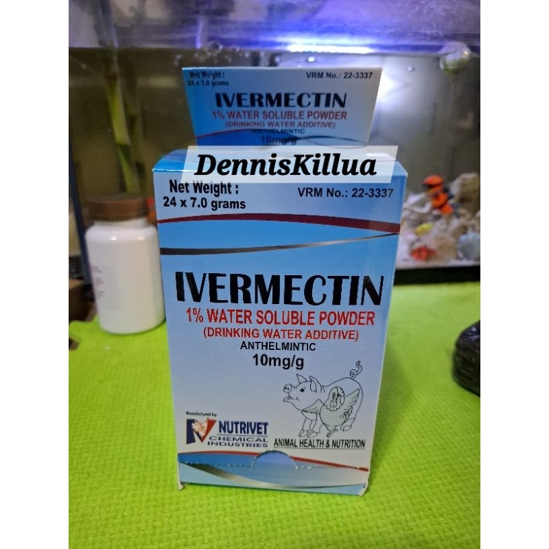 NUTRIVET (IVERMECTIN POWDER )ANTHELMINTIC (24SACHET X 7 GRAMS) | Shopee ...