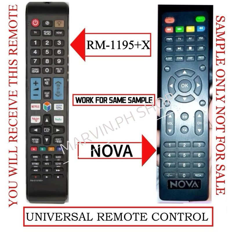 Ready to use Remote Control for NOVA 100% Work Universal remote control ...