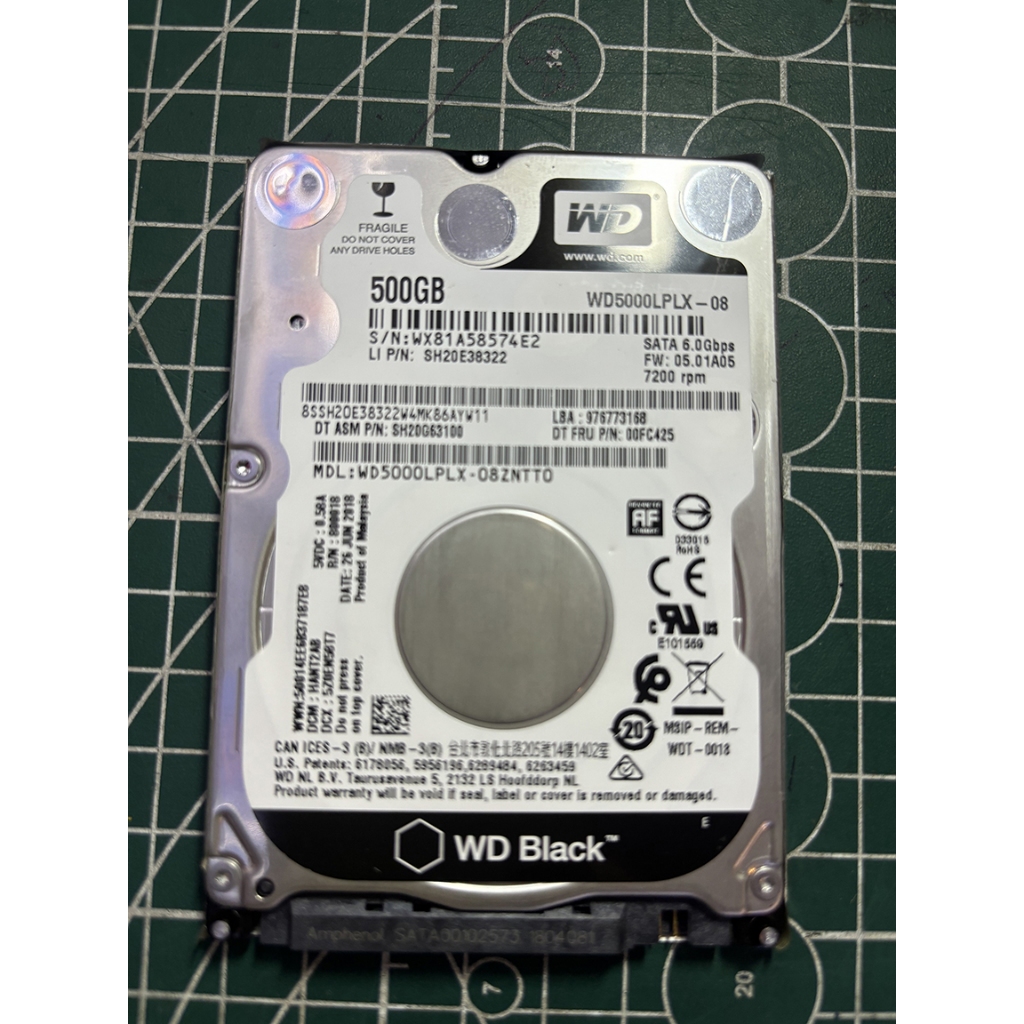 Western Digital sata hdd 2.5'' 500GB TESTED BLACK | Shopee Philippines