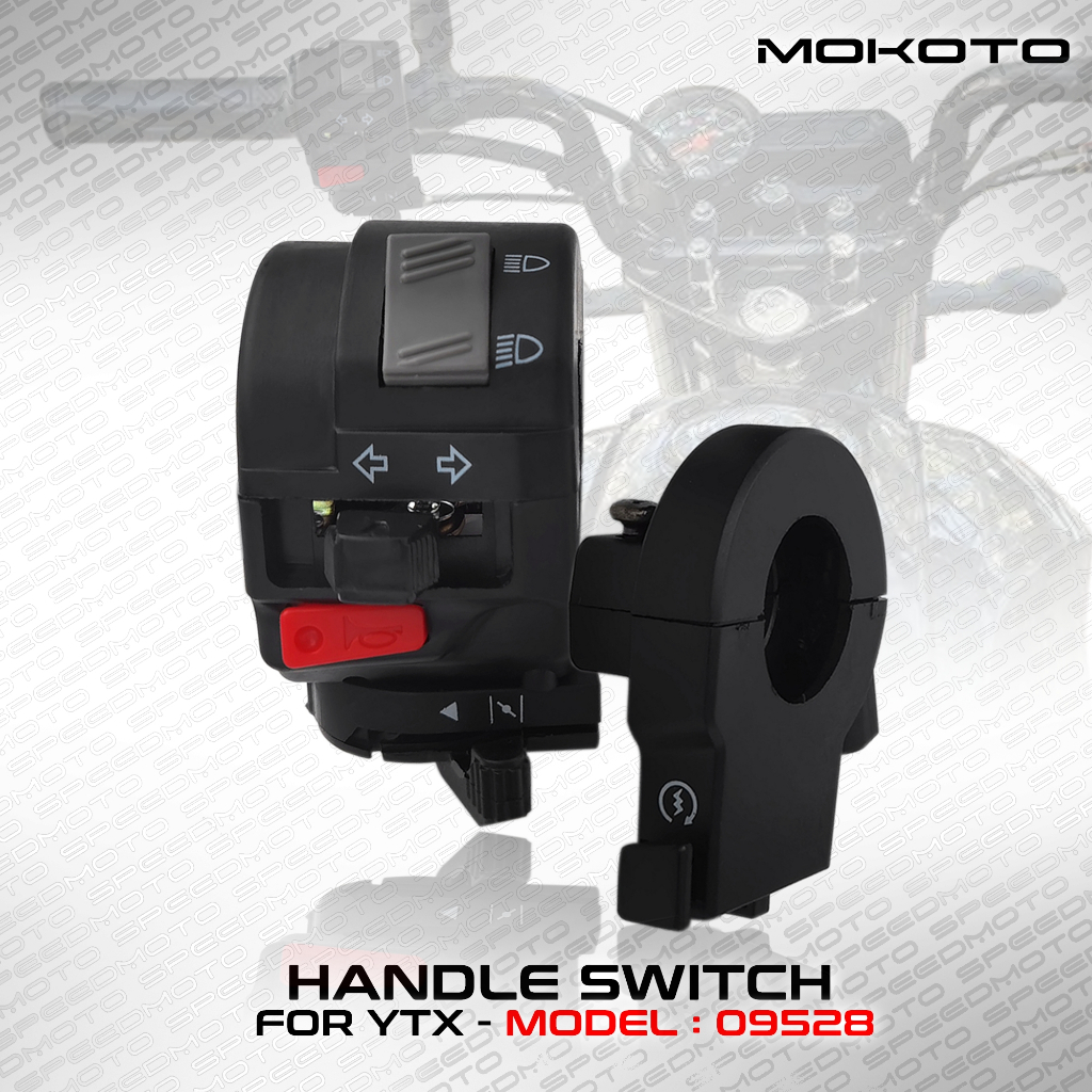 MOKOTO YAMAHA YTX HANDLE SWITCH SET W/ PASSING SWITCH BUTTON LEFT AND ...