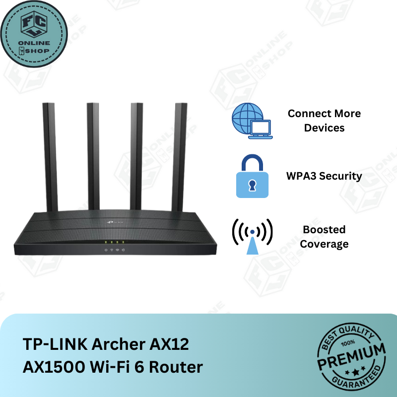 TP-Link Router - Archer AX12 | AX1500 Wi-Fi 6 | Shopee Philippines