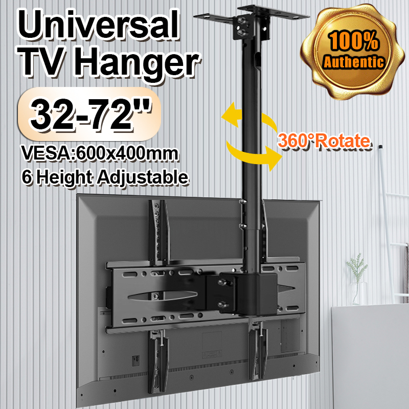 Universal ceiling hanging TV wall-mounted 32-72 inch rotary tilt ...