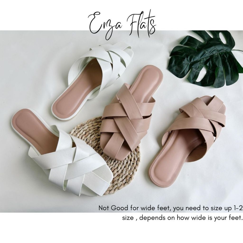 Erza Flat Plus Size Fashion Sandals (Sizes 8-13) Not Good For Wide