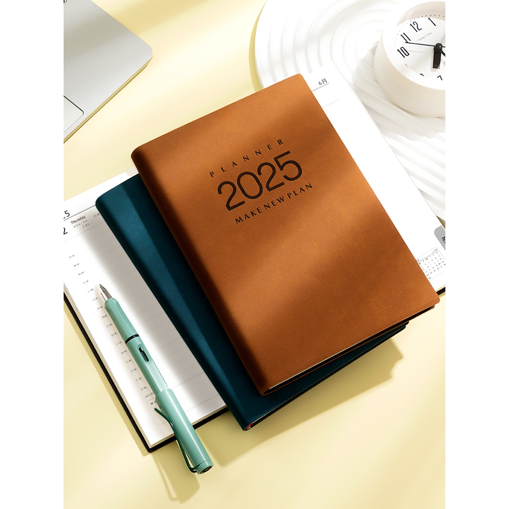 365 Days Daily Planner Thick Notebook 2025 Time Management Efficient
