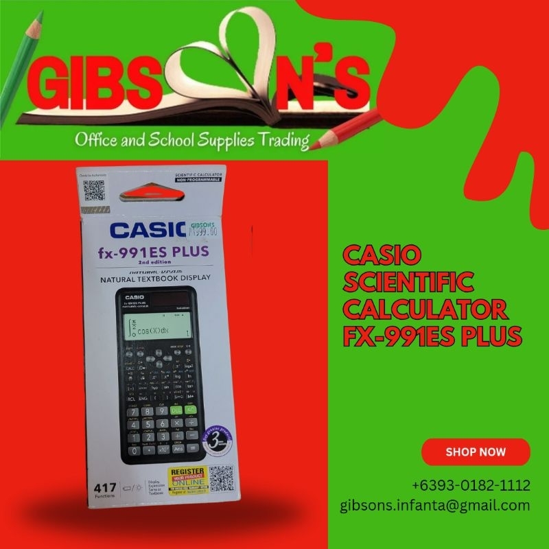 CASIO Scientific Calculator fx-991ES PLUS 2nd Edition | Shopee Philippines