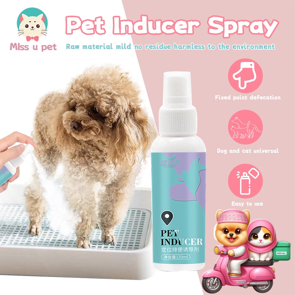 120ML Pet Defecation Inducer Potty Spray Pet Pee Inducer Guided Toilet ...