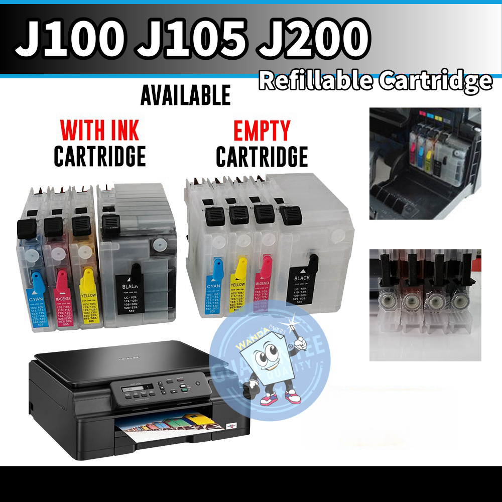Compatible for Brother J100 MFC-J200 DCP-J105 for Brother LC539 Refill ...