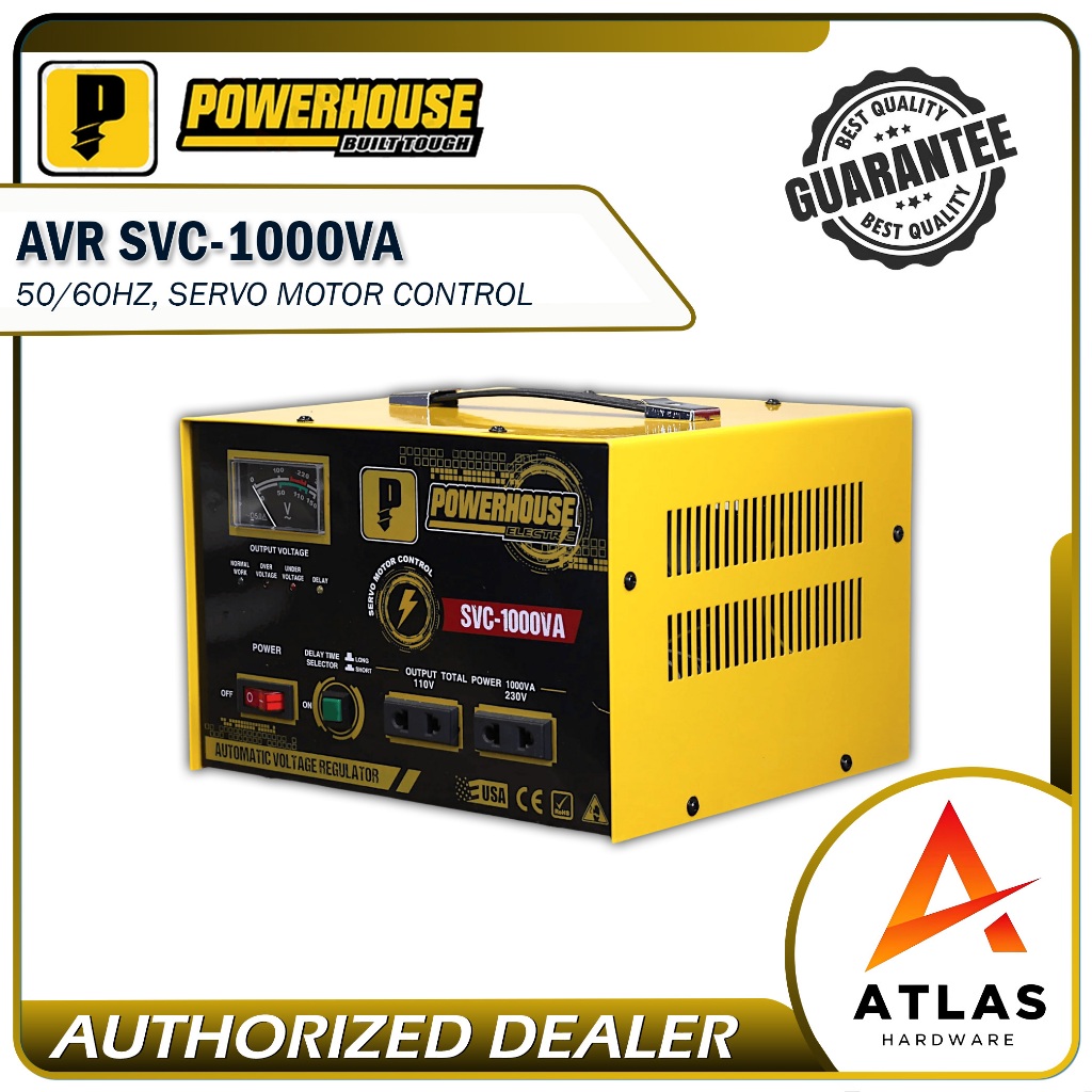 POWERHOUSE AVR Automatic Voltage Regulators 500VA | 1000VA | 1500VA ...