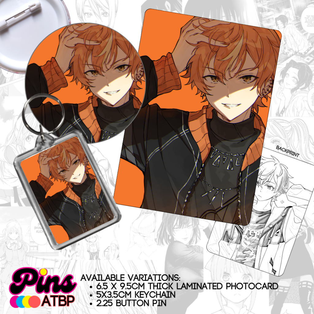 Shinonome Akito Project Sekai Anime Collectible Photocard Button Pin ...