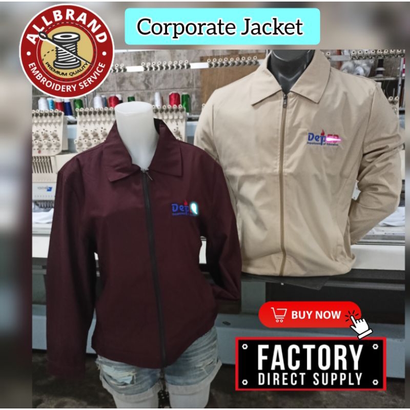 Corporate Jacket DepD Front Only Computerized Embroidery for Teachers ...