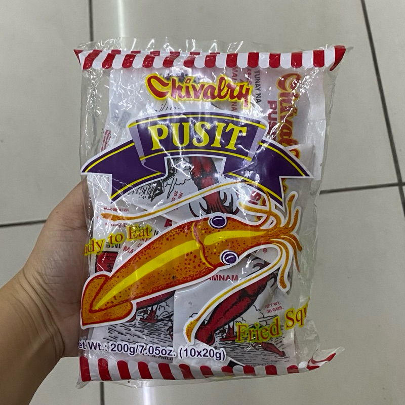 CHIVALRY PUSIT READY TO EAT FRIED SQUID 200g | Shopee Philippines