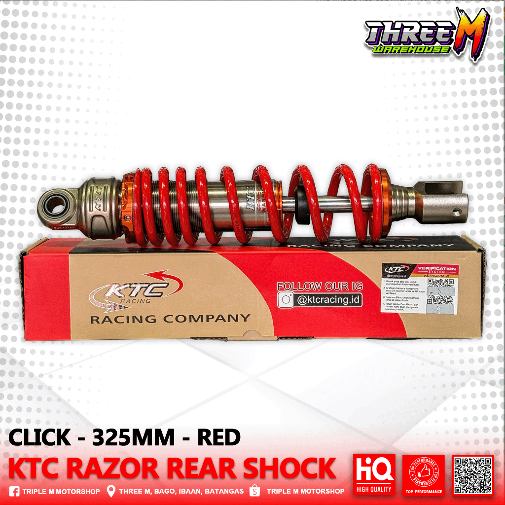 KTC RAZOR REAR SHOCK FOR MIO/CLICK | Shopee Philippines