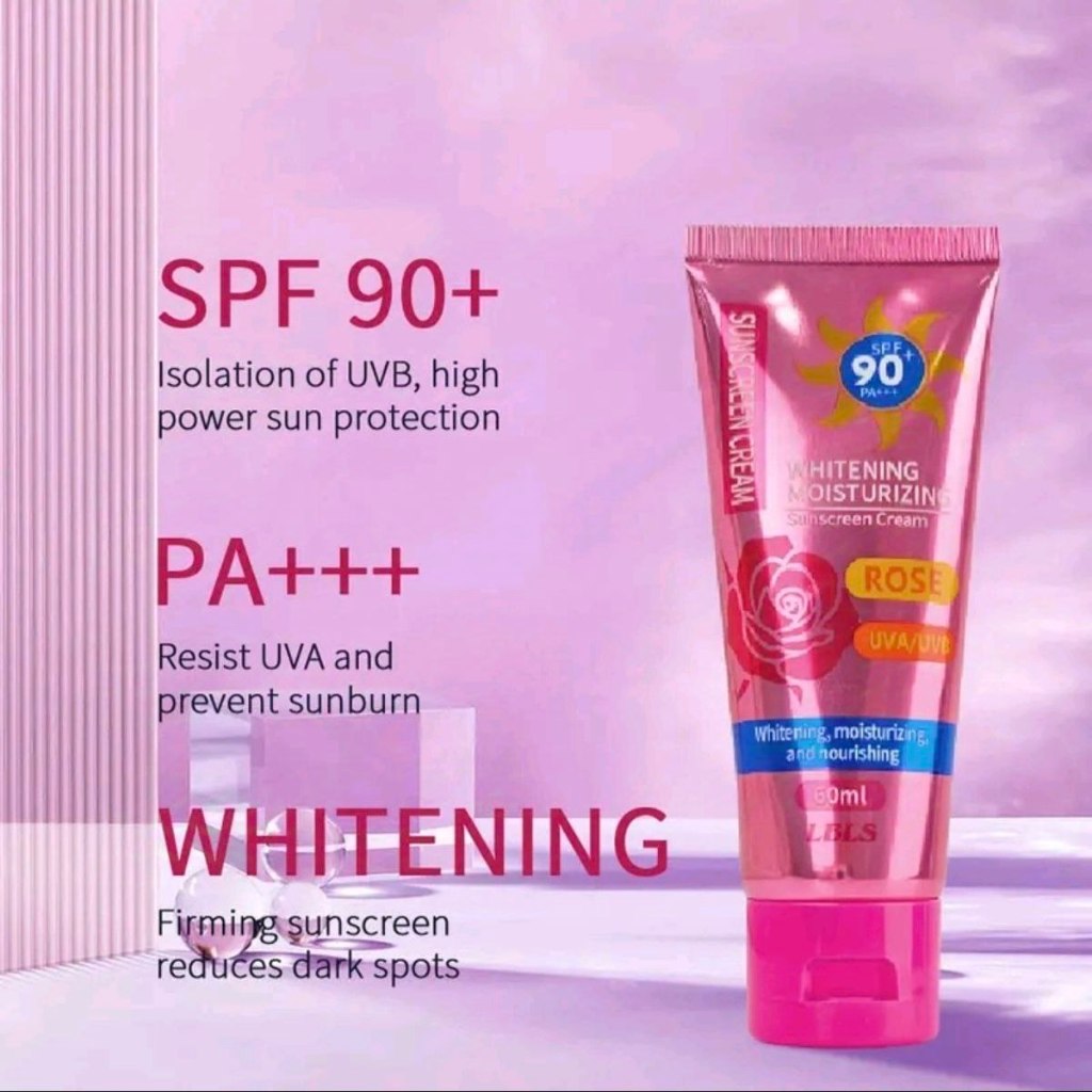 Original Rose SPF90+ PA+++ Sunscreen Cream High Protection UV+ LBLS ...