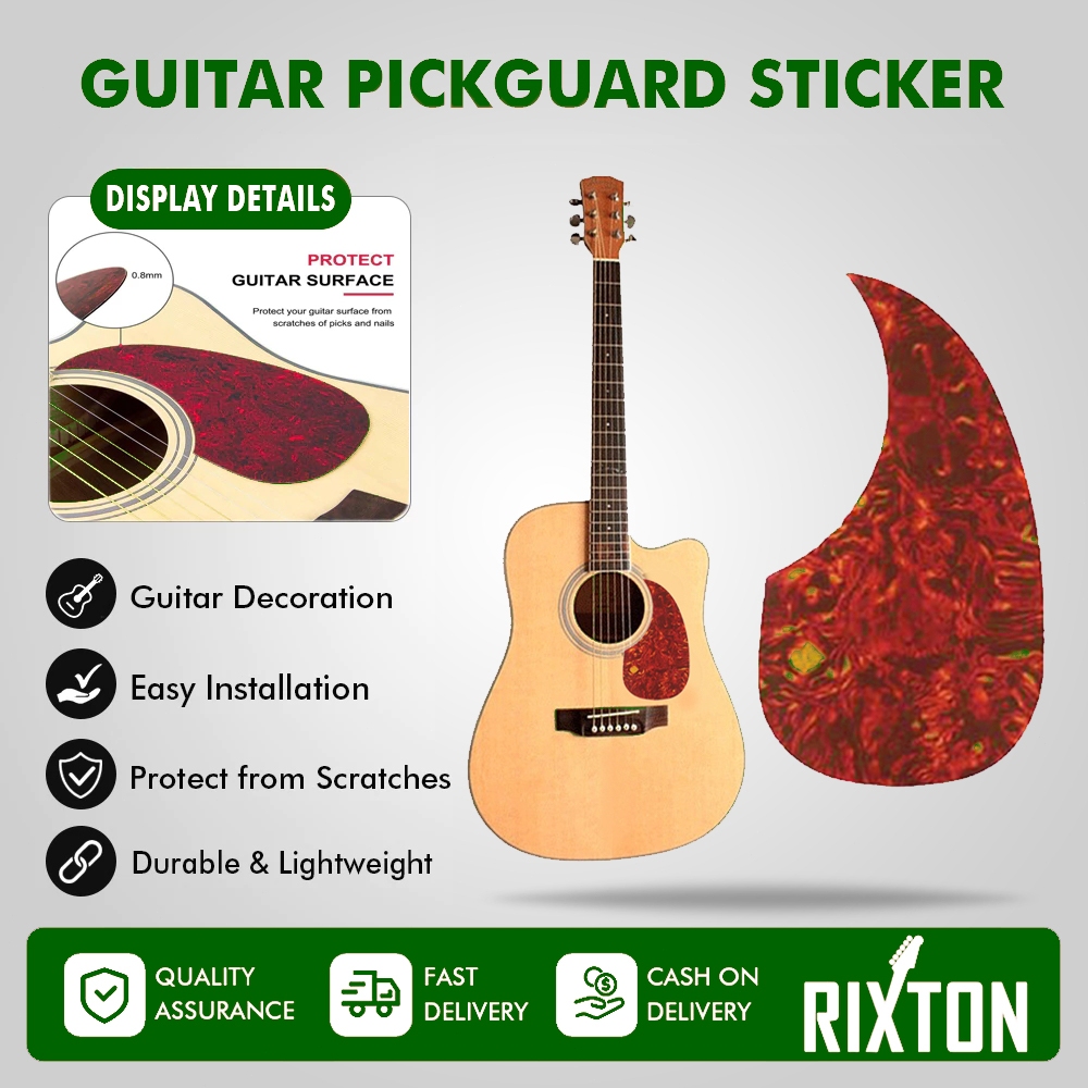 Rixton Guitar Pickguard Self-Adhesive Pick Guard Scratch Plate ...