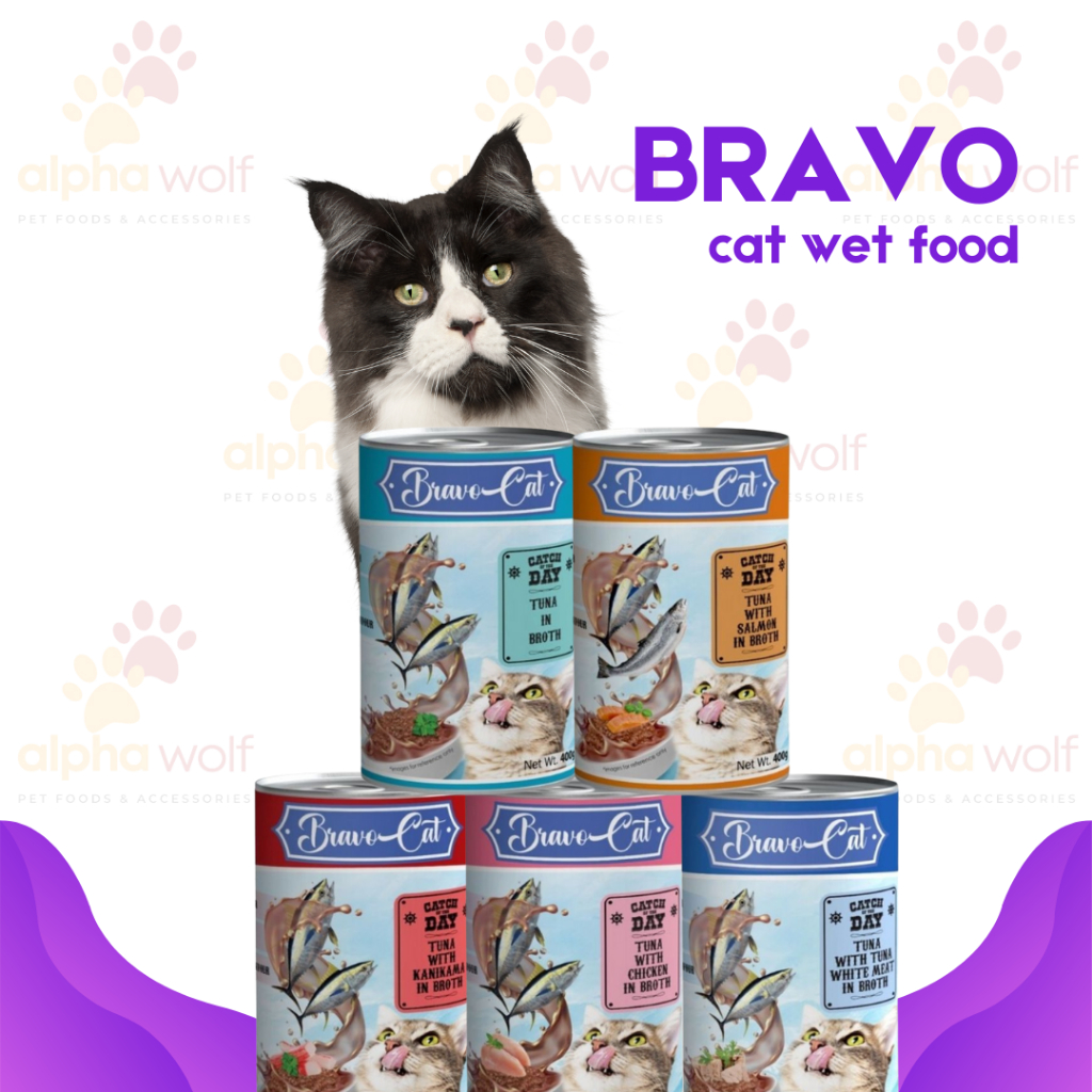 Bravo Wet Cat Canned Food 400g Shopee Philippines