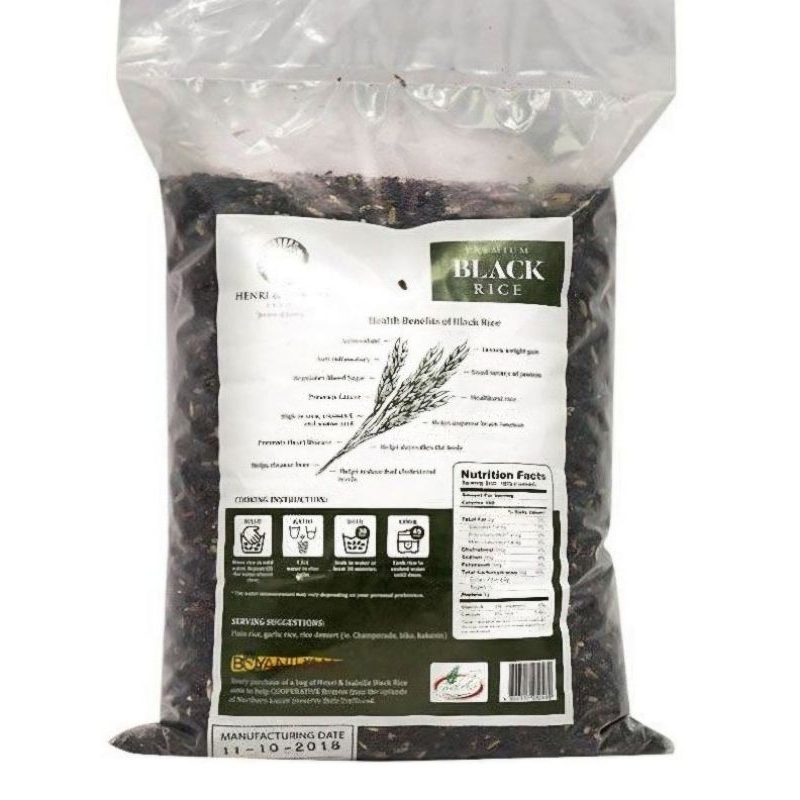 Henri & Isabelle Premium Local Black Rice 2KG | Shopee Philippines