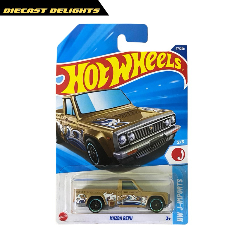 Voiture Miniature Hot Wheels 1/64 - Mazda Repu 1995 - Série Mainline 2025 - Neuf