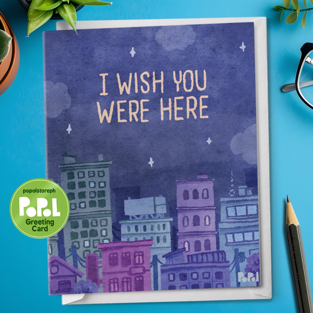 Popol - I Wish You Were Here - I Love You Greeting Card Sweet Cute ...