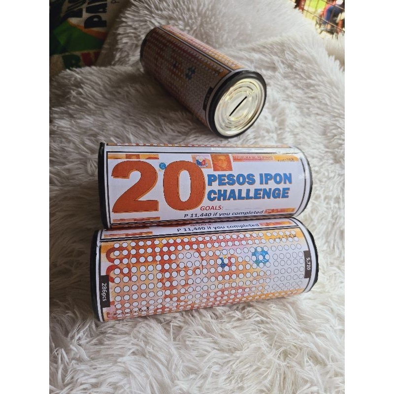 ipon challenge alkansya 9 INCH Money bills challenge | Shopee Philippines