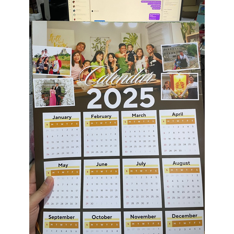 3pcs. Poster Calendar 2025 A3 Size 11.7 x16.5 inches | Shopee Philippines