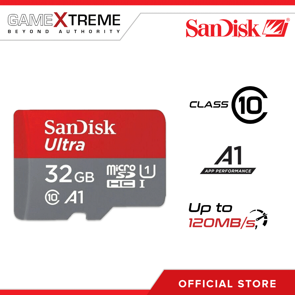 SanDisk Ultra microSD A1 series UHS-I Card 32GB (SDSQUA4) Shopee