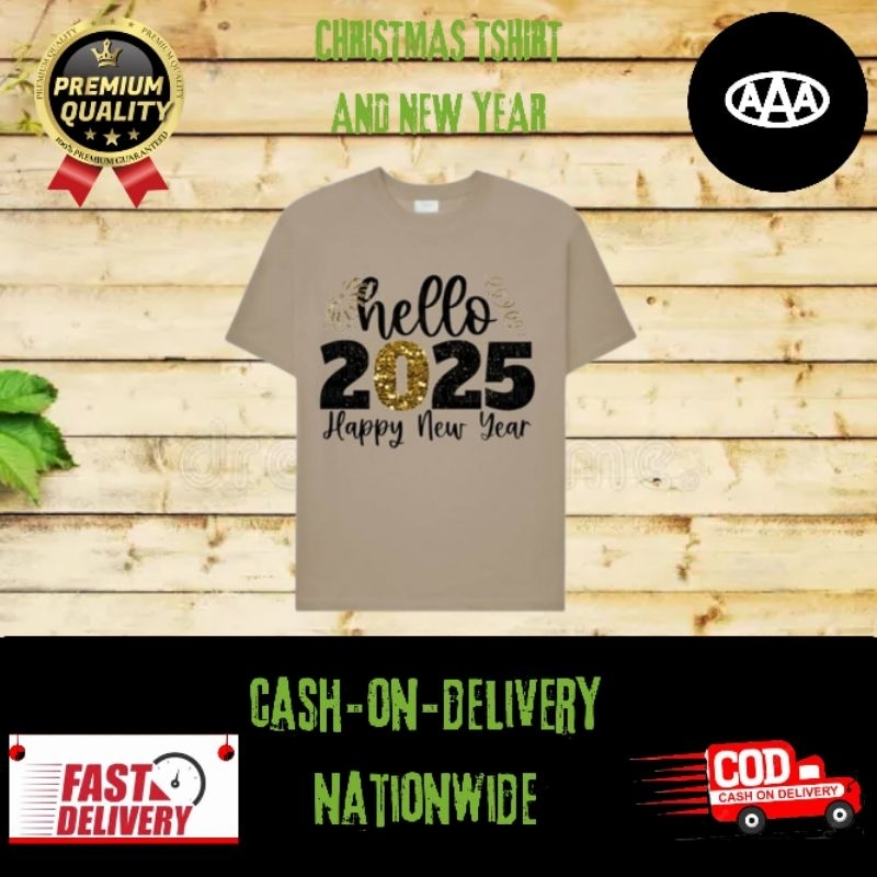 New year tshirt 2025 mocha mousse color Shopee Philippines