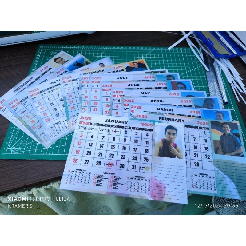 2025 Calendar | Personalized Desk Calendar 2025 | Shopee Philippines